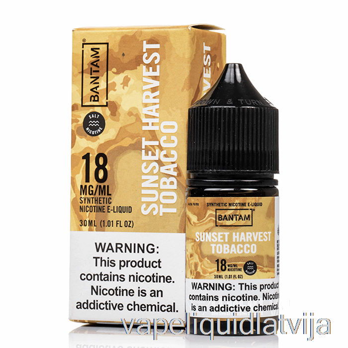 Sunset Harvest Tobacco - Bantam Salts - 30ml 18mg Vape šķidrums